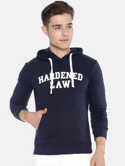 Campus Sutra - Blue Printed Sweatshirt