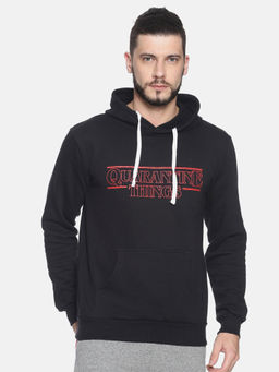 Campus Sutra - Black Printed Sweatshirt