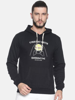 Campus Sutra - Black Printed Sweatshirt