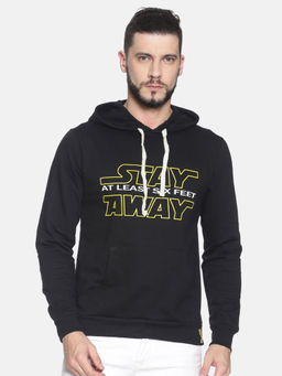 Campus Sutra - Black Printed Sweatshirt