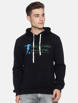 Campus Sutra - Black Printed Sweatshirt