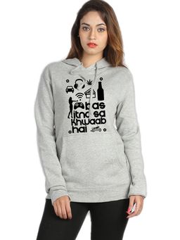 Campus Sutra - Grey Printed Sweatshirt