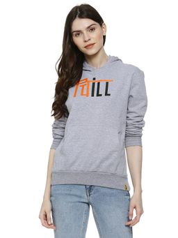 Campus Sutra - Grey Printed Sweatshirt