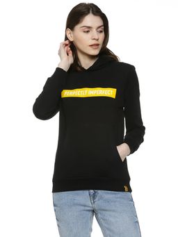 Campus Sutra - Black Printed Sweatshirt