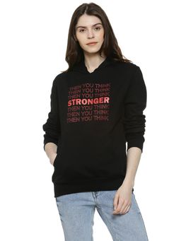Campus Sutra - Black Printed Sweatshirt