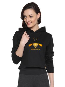 Campus Sutra - Black Printed Sweatshirt