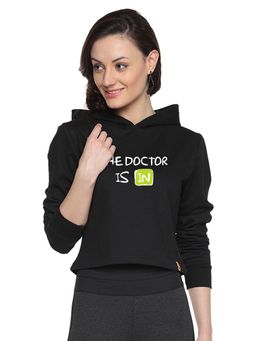 Campus Sutra - Black Printed Sweatshirt