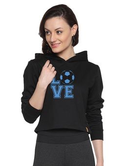 Campus Sutra - Black Printed Sweatshirt