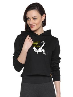 Campus Sutra - Black Printed Sweatshirt
