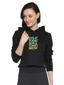 Campus Sutra - Black Printed Sweatshirt