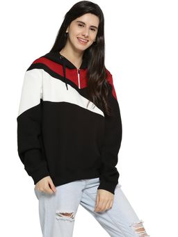 Campus Sutra - Black Solid Sweatshirt