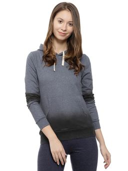 Campus Sutra - Blue Patterned Sweatshirt