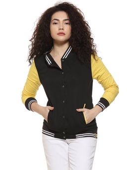 Campus Sutra - Black Solid Jacket