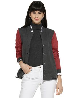 Campus Sutra - Grey Solid Jacket