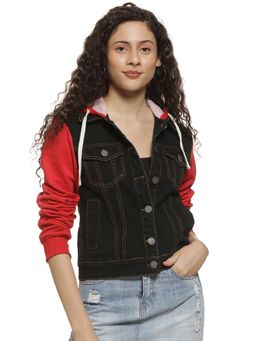 Campus Sutra - Black Solid Jacket