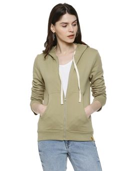 Campus Sutra - Olive Solid Sweatshirt