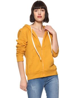 Campus Sutra - Mustard Solid Sweatshirt
