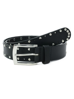 Aditi Wasan Black Solid Genuine Leather Women's Belt