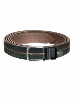WILDHORN - Classic Leather Green Belt for Men