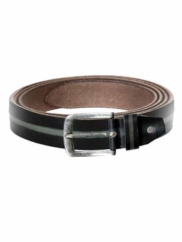WILDHORN - Classic Leather Black Belt for Men
