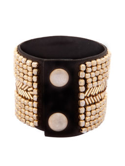 Blueberry - Gold Plated Beads Detailing Bracelet