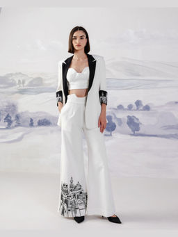 Orthodox - White Aurelian Lopsided Trousers Trouser