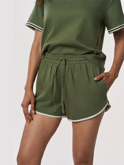 TERRA LUNA - Chrissy Khadi Green Shorts