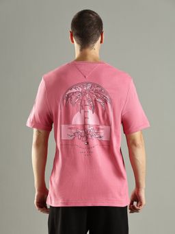 Tommy Hilfiger - Graphic Regular Fit Cotton Pink T-Shirt