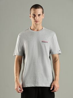 Tommy Hilfiger - Solid Regular Fit Cotton Grey T-Shirt