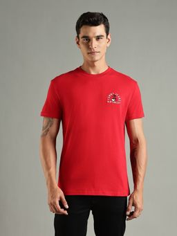 Tommy Hilfiger - Solid Regular Fit Cotton Red T-Shirt