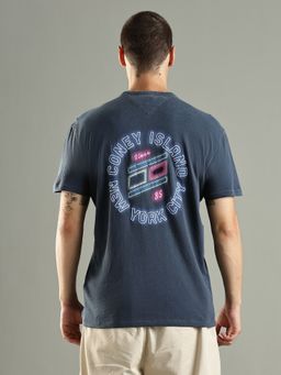 Tommy Hilfiger - Graphic Regular Fit Cotton Navy Blue T-Shirt