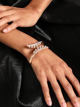 Sohi - Gold Plated Designer Stone Bracelet