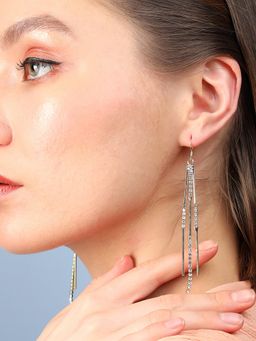 Sohi - Gold Plated Designer Stone Casual Drop Earring for Women