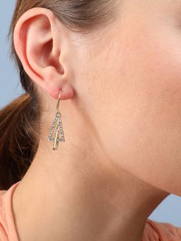 Sohi - Gold Plated Designer Casual Drop Earring for Women
