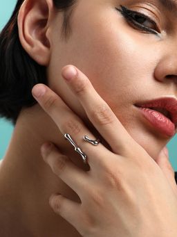 Sohi - Silver-Plated Finger Ring