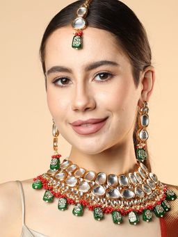 Sohi - Multi Colour Kundan Jewellery Set