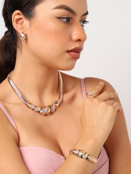 Sohi - Gold Plated Designer Jewellery Set