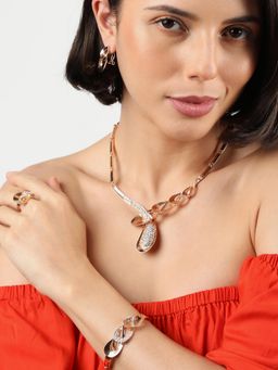 Sohi - Gold Plated Designer Jewellery Set