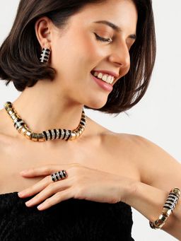 Sohi - Gold Plated Designer Jewellery Set