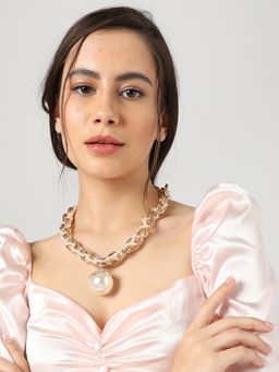 Sohi - Gold Plated Pearls Necklace