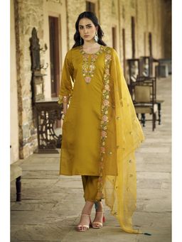 VredeVogel - Mustard Kurta with Pant and Dupatta