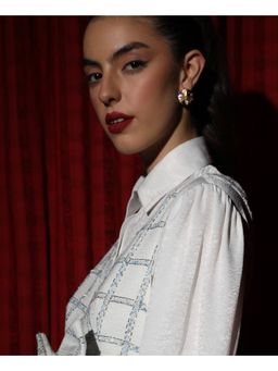 PEARLS INDIA - Multi-Color Moon Ball Stud Earrings