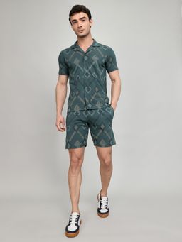 Monte Carlo - Men Regular Fit Half Sleeve Collar Co-Ord Set