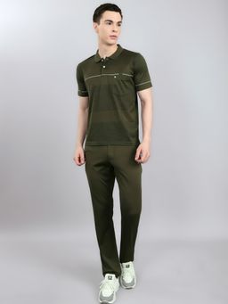 Monte Carlo - By Men Regular Fit Solid Half Sleeve Round Neck Co-Ord Set