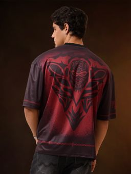 The Souled Store - Official Mortal Kombat: Fight Men Oversized T-Shirt