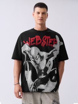 The Souled Store - Official Spider-Man: Webster Men Oversized T-Shirt