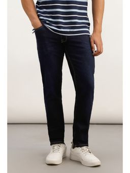 Allen Solly - Solid Jeans Navy Blue