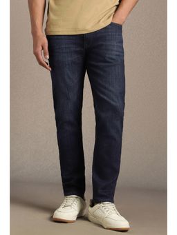 Louis Philippe - Men Dark Blue Mid Smart Fit Jeans