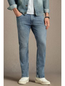 Louis Philippe - Men Light Blue Light Slim Fit Jeans