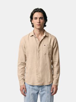 The Bear House - Men Casual Shirt Beige